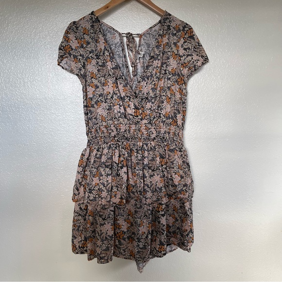 American Eagle Floral Tier Dress Size Size L - Picture 2 of 11